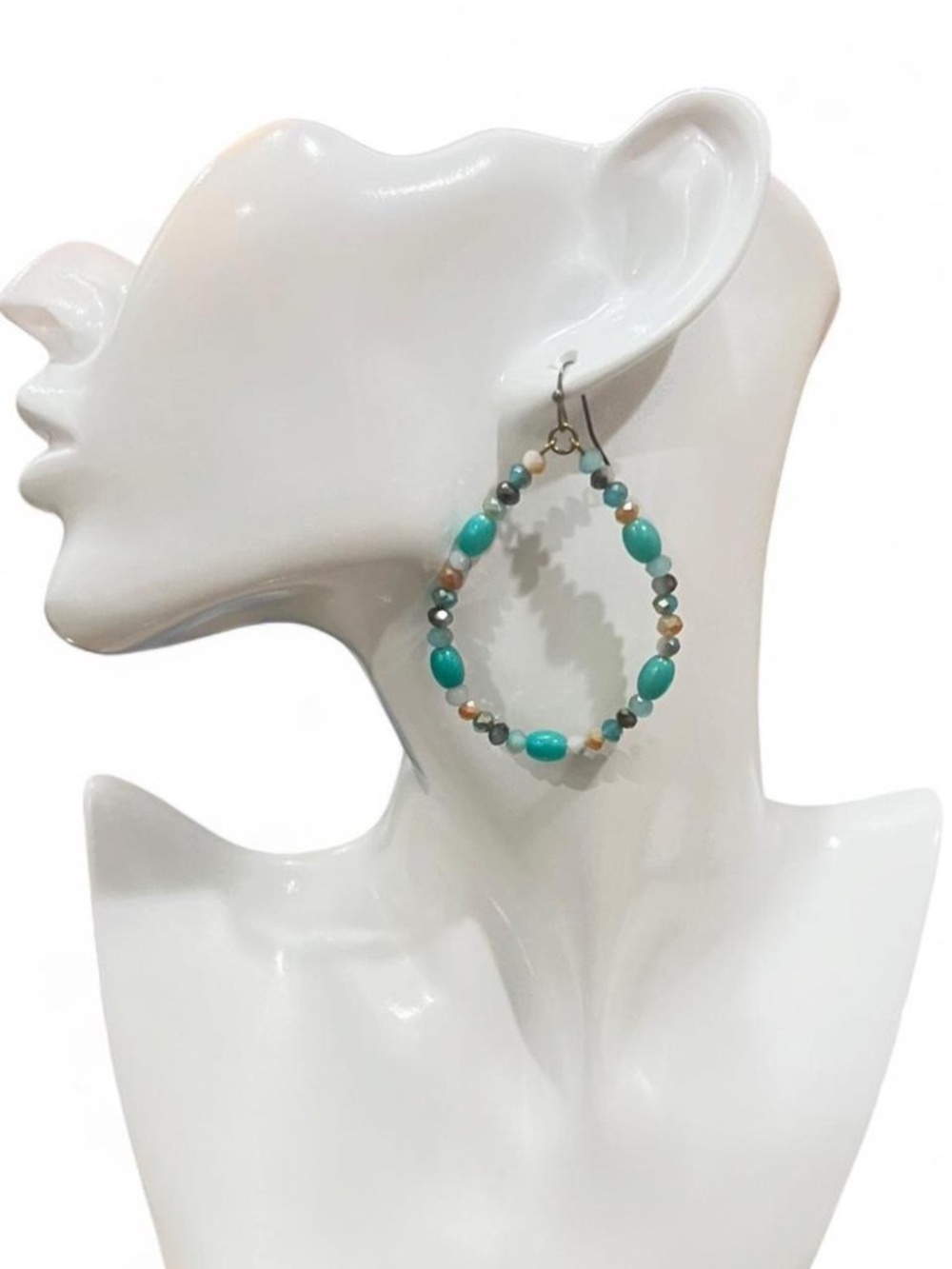 Beaded Teardrop Earrings